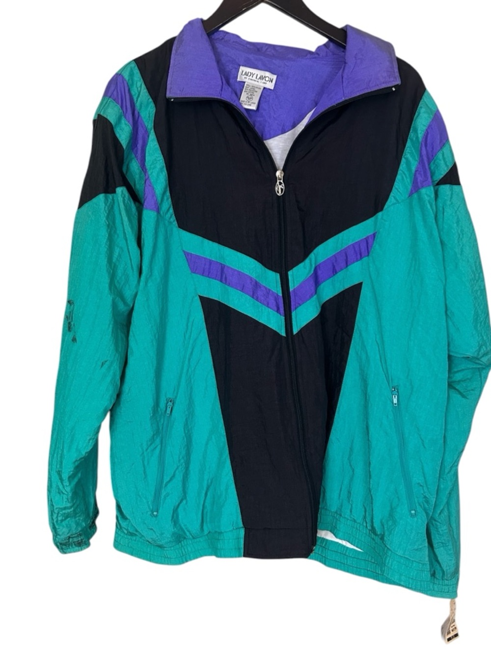 Deadstock vintage wind jacket lady Lavon